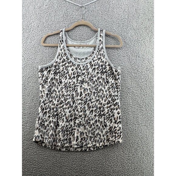 Karen Neuburger Live Love Lounge Leopard Print Tank Top Size M - Picture 1 of 4